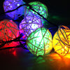 5m 40 LEDs Rattan Ball Fairy String Lights