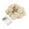 5m 40 LEDs Rattan Ball Fairy String Lights