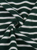 Raglan Sleeve Floral Print Striped Dress