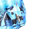 Christmas Sleeveless Snow View Print Vintage Dress