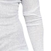 V Neck Buttons Design Long Sleeve T-shirt