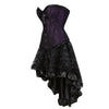 Plus Size Lace-up Two Piece Corset Dress