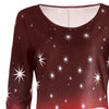 Christmas Deer Long Sleeve Dress