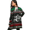 Christmas Graphic Tunic Knitted Draped Cardigan