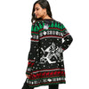Christmas Graphic Tunic Knitted Draped Cardigan