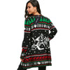 Christmas Graphic Tunic Knitted Draped Cardigan