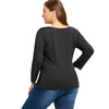 Plus Size Soft Front Twist T-shirt