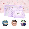 Portable Zipper Closure Travelling Toiletry Bag 3PCS