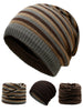 Outdoor Reversible Crochet Knitted Open Top Beanie