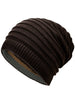 Outdoor Reversible Crochet Knitted Open Top Beanie