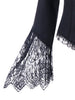 Lace Trim Plunging Coat
