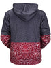 Paisley Print Kangaroo Pocket Hoodie