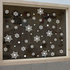 Christmas Snowflakes Pattern Wall Stickers For Bedroom
