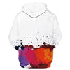 Hooded 3D Colorful Paint Splatter Print Pullover Hoodie