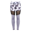 Trendy Camouflage Print Mesh Spliced Women Yoga Pants