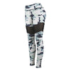 Trendy Camouflage Print Mesh Spliced Women Yoga Pants