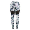 Trendy Camouflage Print Mesh Spliced Women Yoga Pants