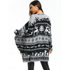 Christmas Elk Knit Draped Tunic Cardigan