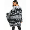 Christmas Elk Knit Draped Tunic Cardigan