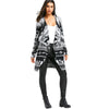 Christmas Elk Knit Draped Tunic Cardigan