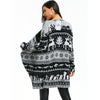 Christmas Elk Knit Draped Tunic Cardigan