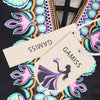Low Back Halter Printed Swimsuit