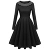 Polka Dot Long Sleeve Vintage Dress