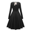 Polka Dot Long Sleeve Vintage Dress