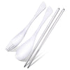 Portable Tableware Detachable Chopsticks / Spoon / Fork with Storage Bag for Camping