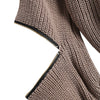 Dropped Shoulder Zip Embellished Sweater with Choker