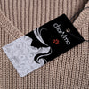 Dropped Shoulder Zip Embellished Sweater with Choker