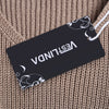 Dropped Shoulder Zip Embellished Sweater with Choker
