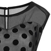 Plus Size Polka Dot Sleeveless Vintage Dress