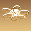EverFlower Modern Simple Floral Shape LED Semi Flush Mount Ceiling Light With Max 75W Painted Finish