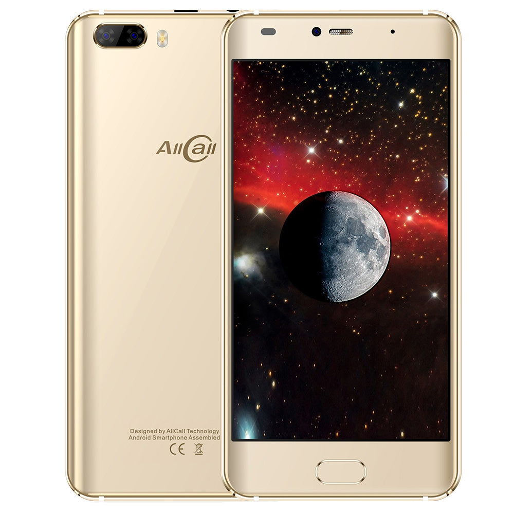 Allcall Rio 3G Smartphone 5.0 inch Android 7.0 MTK6580A Quad Core 1.3GHz 1GB RAM 16GB ROM GPS 3D Curved Glass Screen Dual Rear Cameras