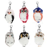 Lovely Owl Style Artificial Rabbit Fur Keychain
