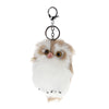 Lovely Owl Style Artificial Rabbit Fur Keychain