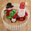Christmas Cute Creative Fence for Xmas Tree Decoration 10PCS