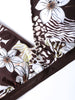 Plunge Neck Flower Pattern Bikini Set