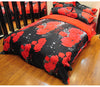 Stylish 3D Rose Flower Pattern Duvet Cover Bedding 3pcs