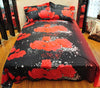 Stylish 3D Rose Flower Pattern Duvet Cover Bedding 3pcs