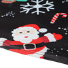 Stylish Round Collar Long Sleeve Christmas Print Women Dress