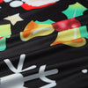 Stylish Round Collar Long Sleeve Christmas Print Women Dress
