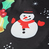 Stylish Round Collar Long Sleeve Christmas Print Women Dress