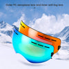 BENICE Double Lens UV400 Anti-fog Big Spherical Skiing Glasses