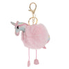 Cute Fluffy Rainbow Horse Keychain