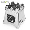 Outlife Portable Stainless Steel Lightweight Folding Stove