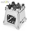 Outlife Portable Stainless Steel Lightweight Folding Stove