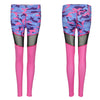 Trendy Camouflage Mesh Spliced Skinny Women Yoga Pants
