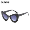 Big Large Cat Eye Butterfly Women Sunglasses Oversized Fashion Plastic Frame DW